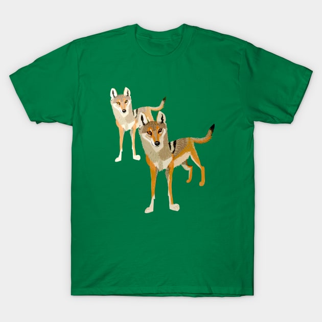 Totem Indian Wolf (pallipes) T-Shirt by belettelepink